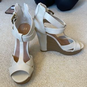 Ivory platform open toe